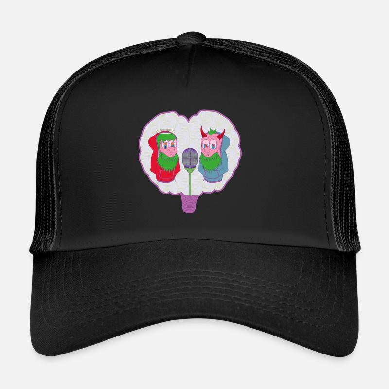 BATTLE - Trucker Cap - black/black