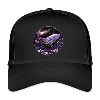 Whale, Sea, Whale, Underwater, Corals, Nature - Trucker Cap - black/black - Front