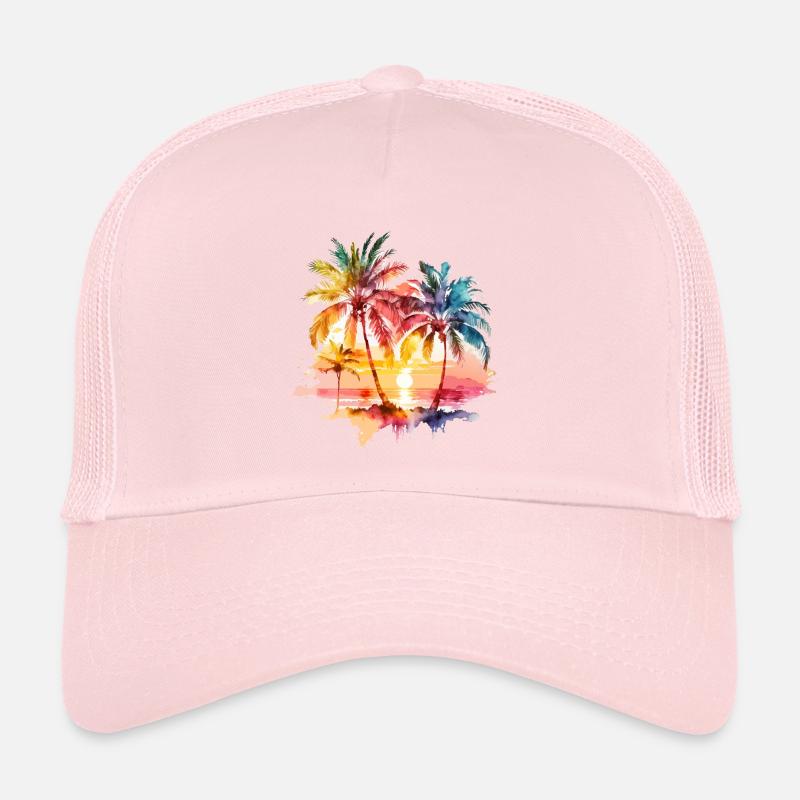 palmier de plage Casquette trucker 