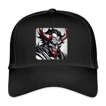 Demon Monster Monster Monster Devil - Trucker Cap - black/black - Front
