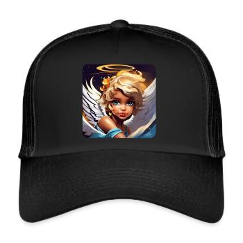 Mignon petit ange - Casquette trucker  - noir/noir - Devant