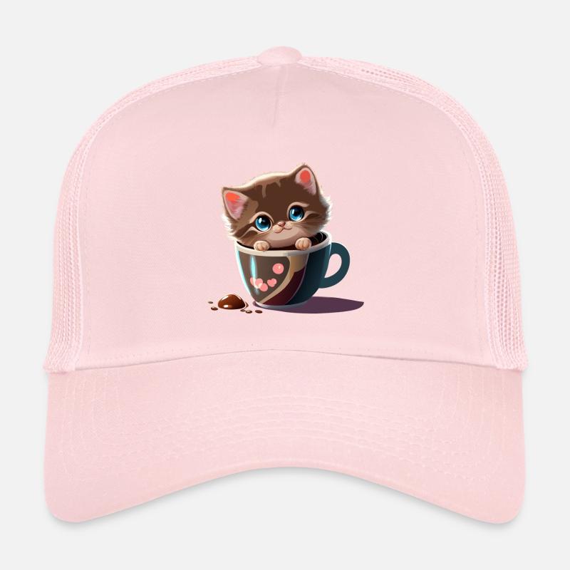 cup cat Trucker Cap