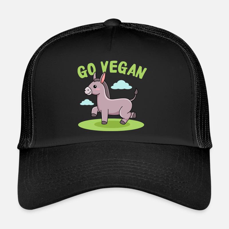 Donkey design for proud vegans Trucker Cap