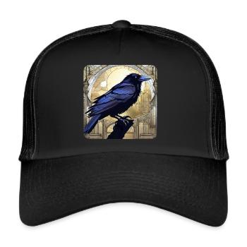 Black Raven - Trucker Cap - black/black - Front