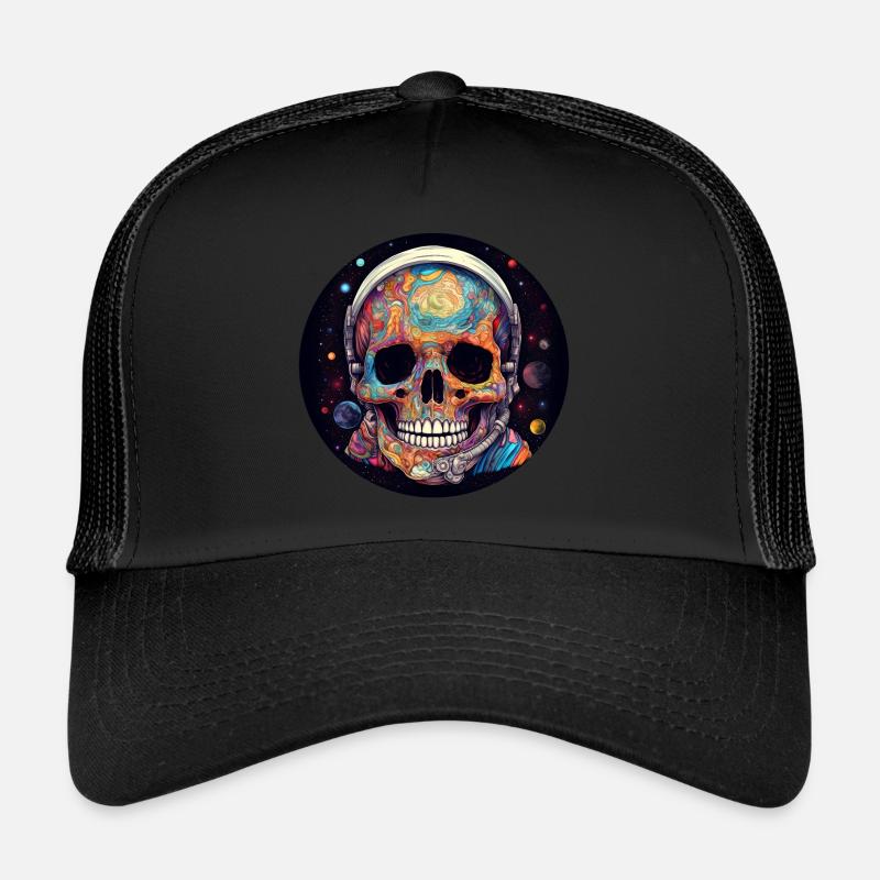 Crâne de l’espace psychédélique Casquette trucker 