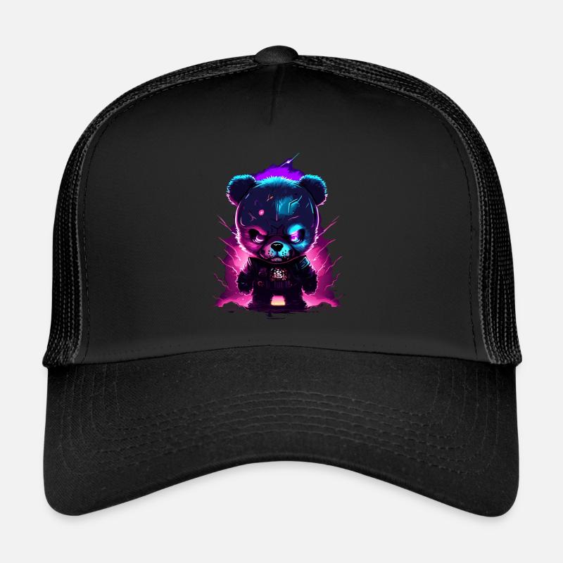Angry Teddy Bear Trucker Cap