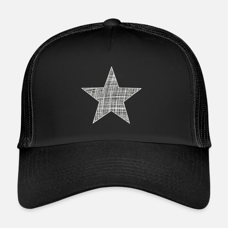 weißer Stern, white star Trucker Cap