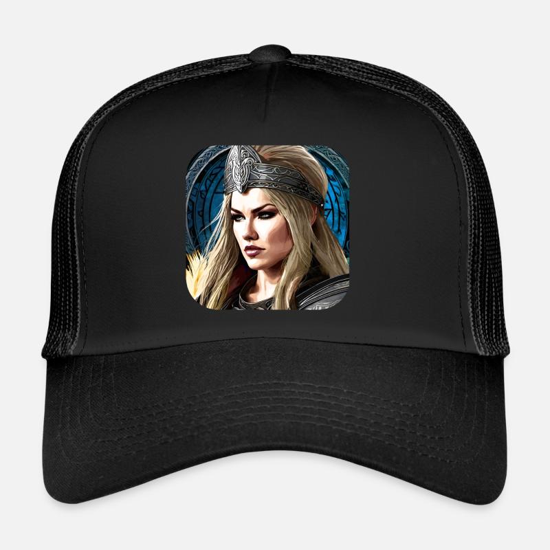 Fier cyborg Viking Shieldmaiden Casquette trucker 