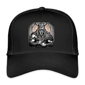 Proud Viking Warrior Germanic - Trucker Cap - black/black - Front