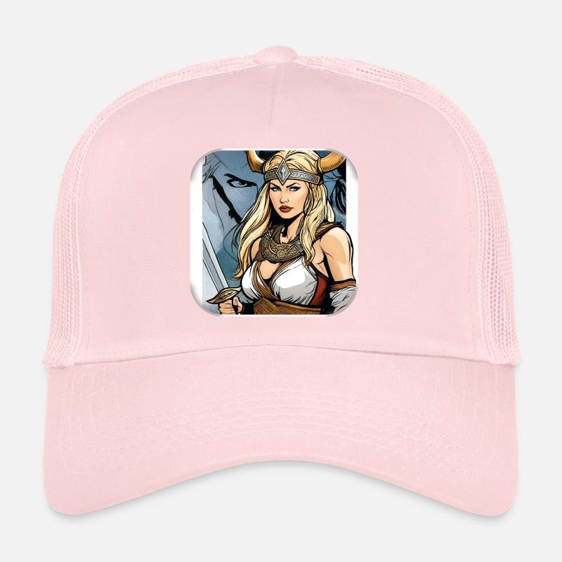 Stolze Wikingerin Germanin im Comic Style Trucker Cap