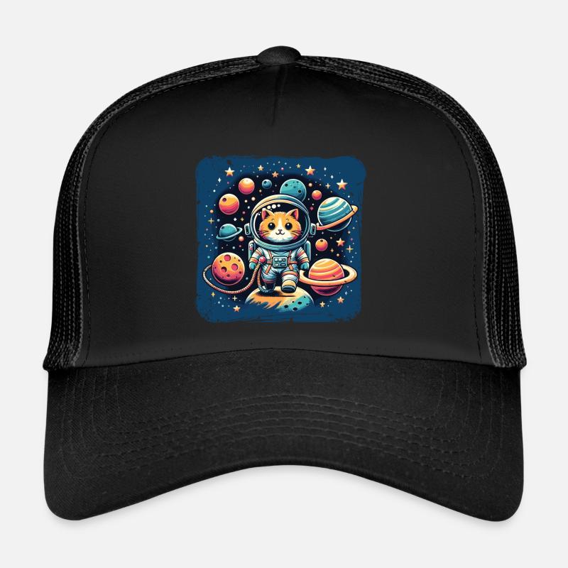 Cosmo, Cat, Astronaut, Space, Kitty Trucker Cap