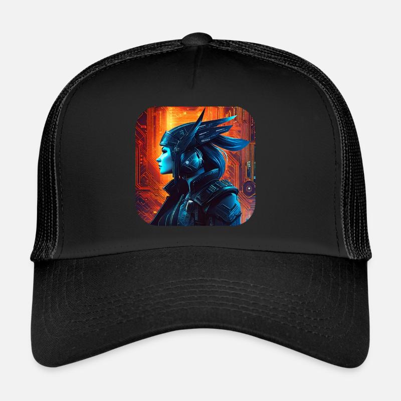 Stolze Cyberspace Wikingerin Trucker Cap