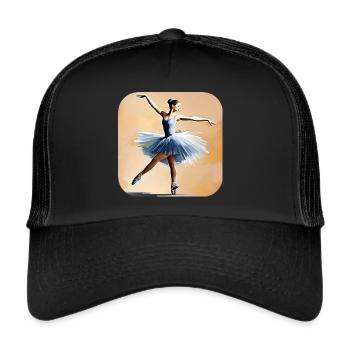 Prima Ballerina II - Trucker Cap - Schwarz/Schwarz - Vorne
