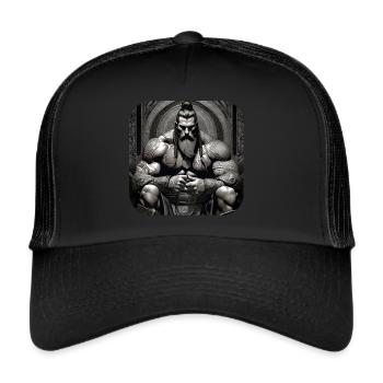 Proud Viking Warrior Germanic - Trucker Cap - black/black - Front