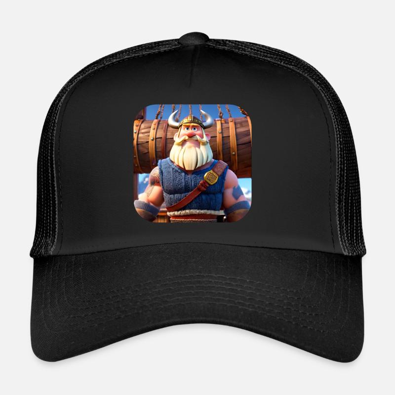 Cute Viking in comic style Trucker Cap