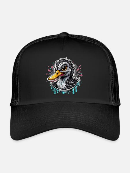 Canard - Casquette trucker  - noir/noir - Devant