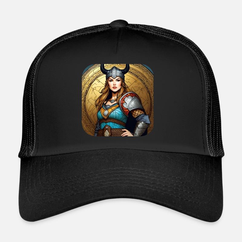 Fière Viking Germanin Shieldmaiden Casquette trucker 