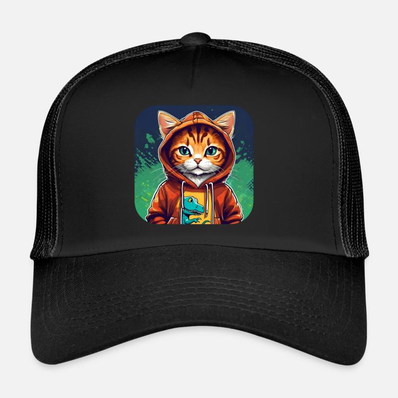 Cool Cat avec sweat à capuche Casquette trucker 