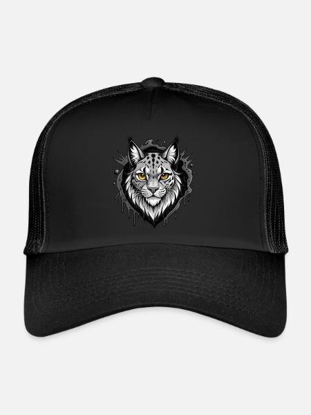 lynx - Casquette trucker - noir/noir
