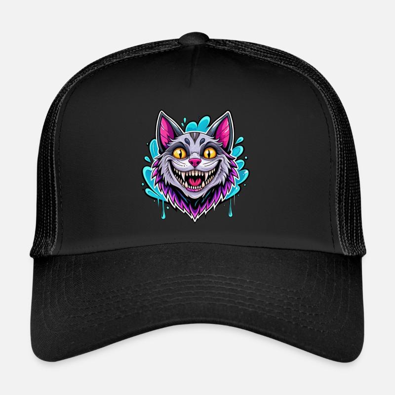 chat souriant Casquette trucker 