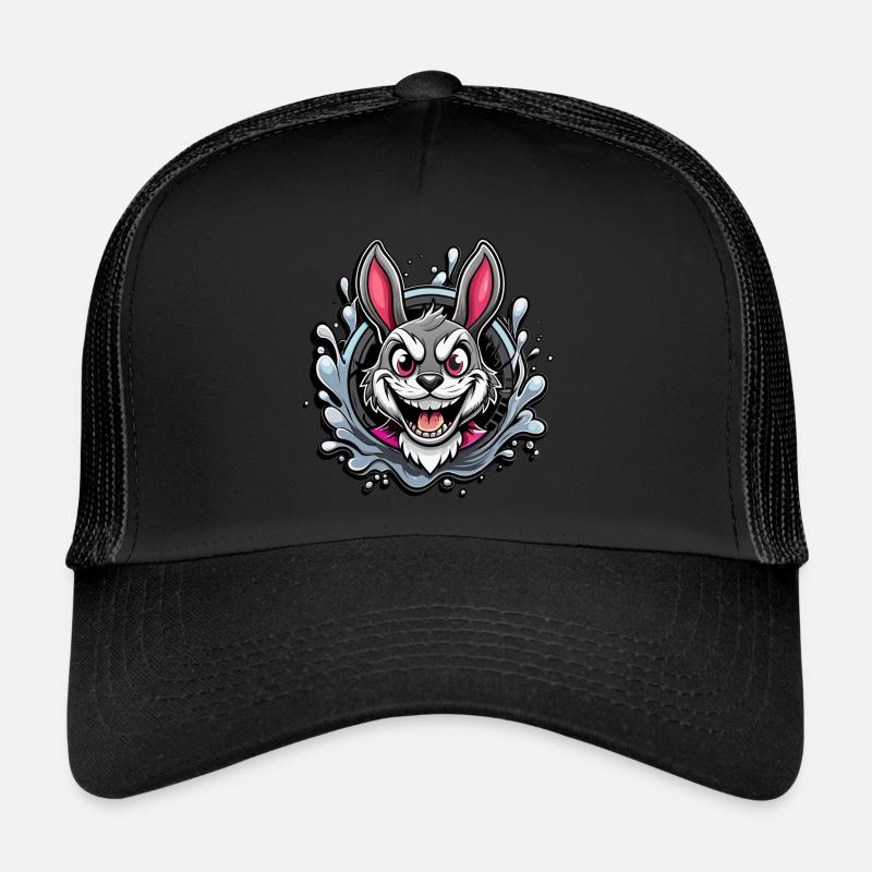 crazy easter bunny Trucker Cap