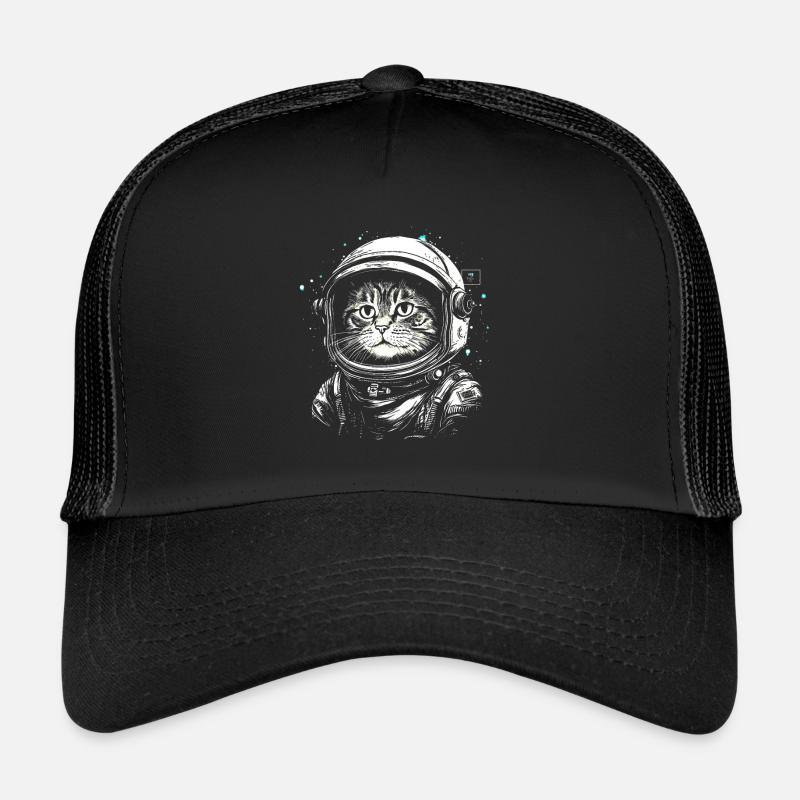 Chat astronaute mignon Casquette trucker 