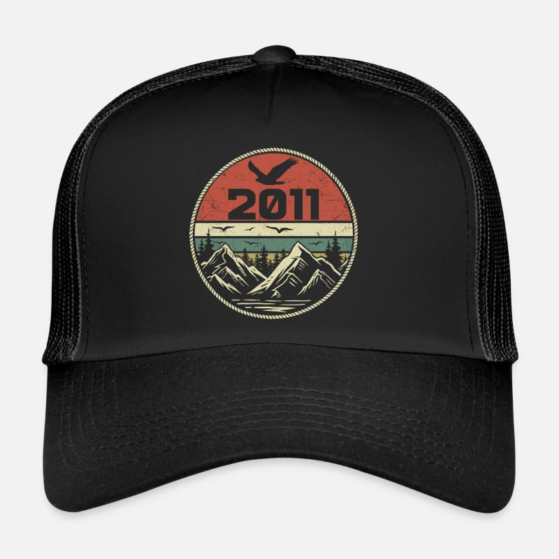 Vintage 2011 Classique 2011 rétro 2011 Cadeau 2011 Casquette trucker 