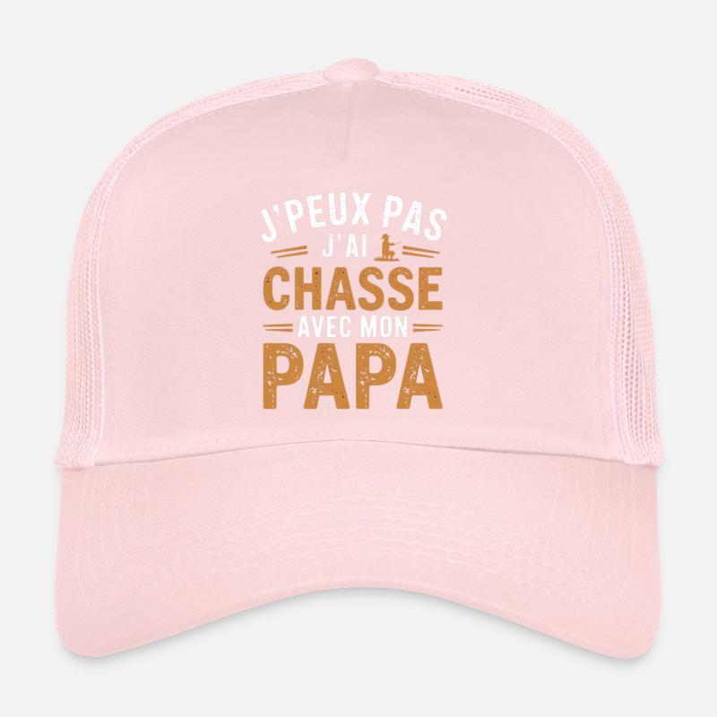 chasse avec mon papa Casquette trucker 