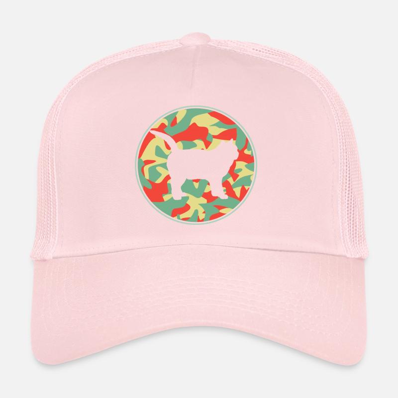 Vintage Chat British Shorthair Casquette trucker 