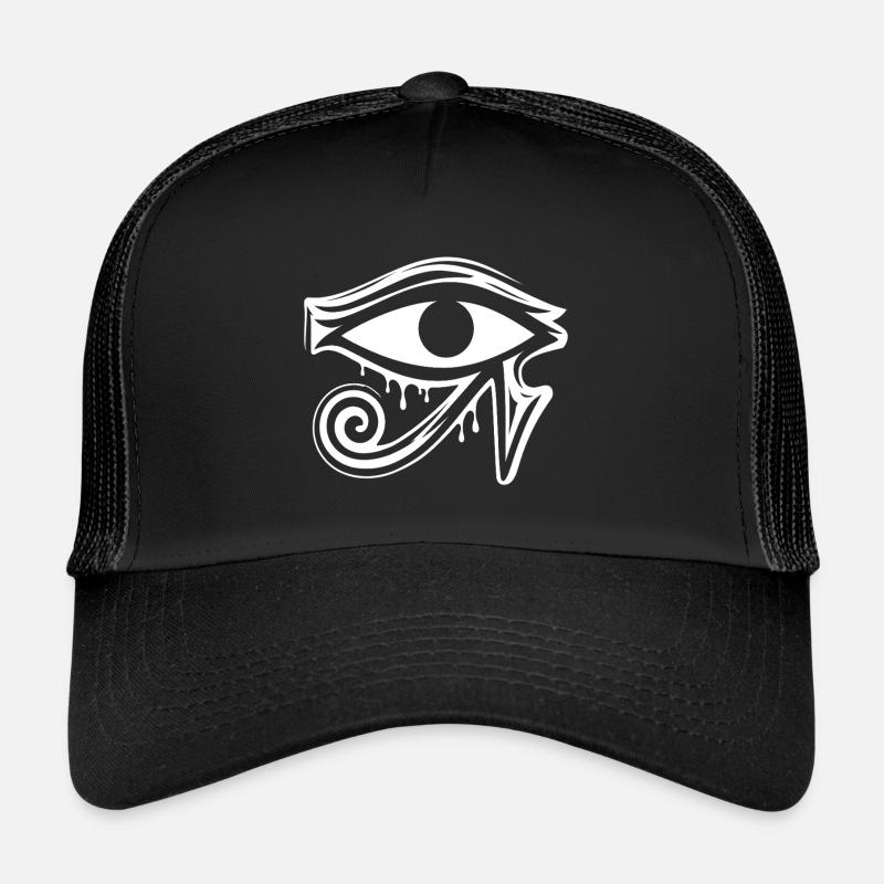Symbole de l’œil d’Horus en Égypte Casquette trucker 