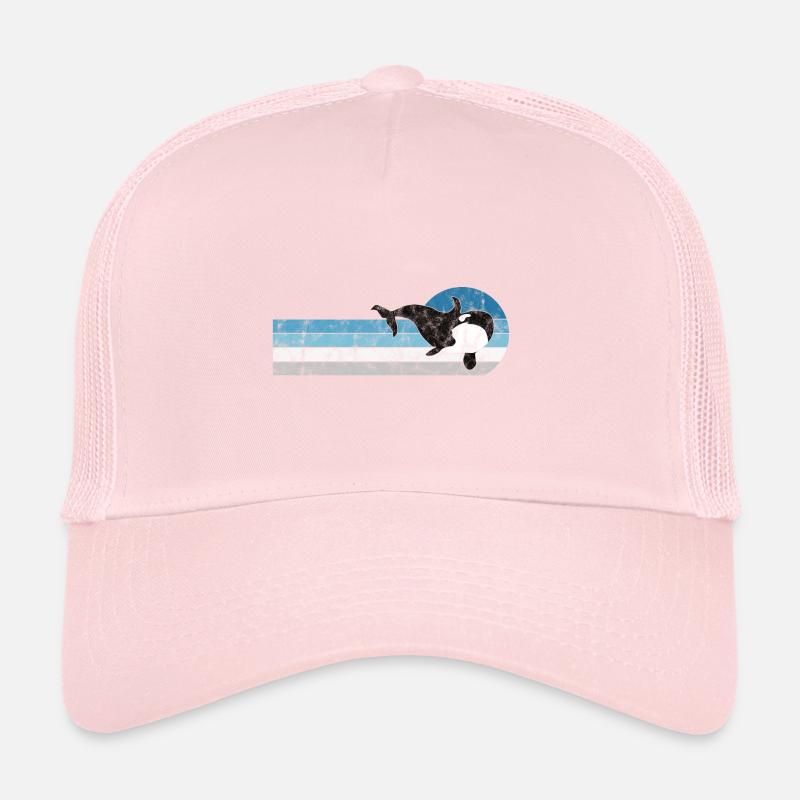Orca Schwertwal Killerwal Geschenk Retro Wal Ozean Trucker Cap