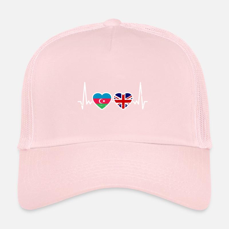 Azerbaïdjan Drapeau de la Grande-Bretagne Casquette trucker 