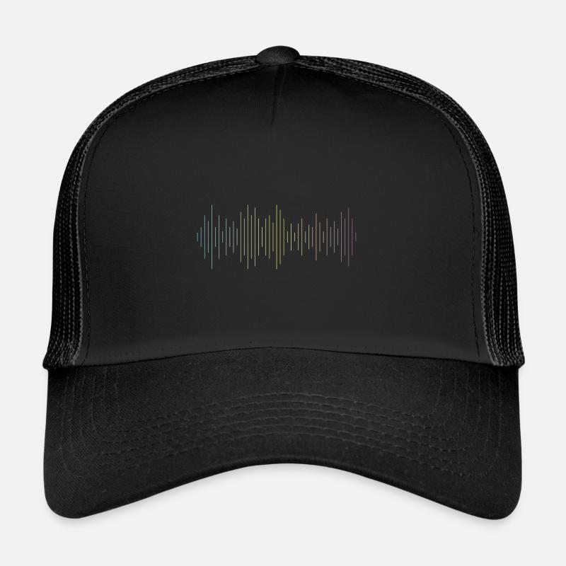 Techno Rave Love Music Festivals Gift Trance - Trucker Cap - black/black