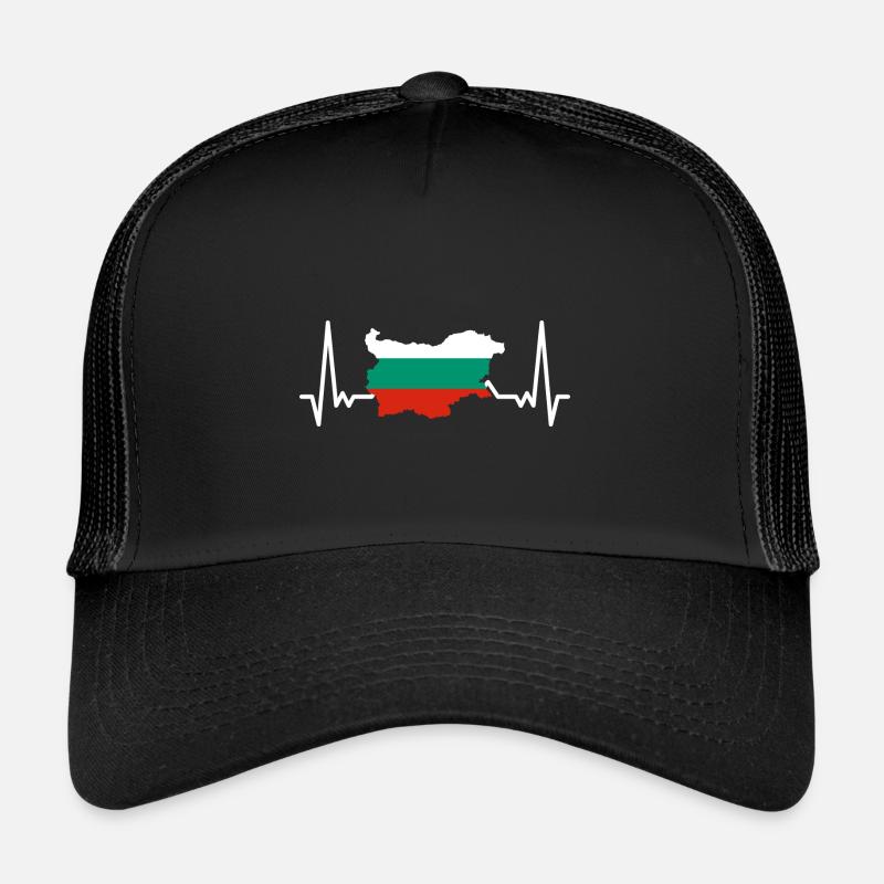 Drapeau de la Bulgarie Drapeau bulgare Sables d’or Casquette trucker 