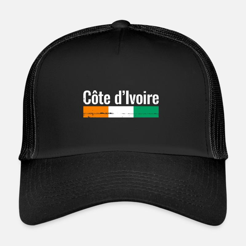 Ivory Coast Ivorian flag Ivorians Trucker Cap