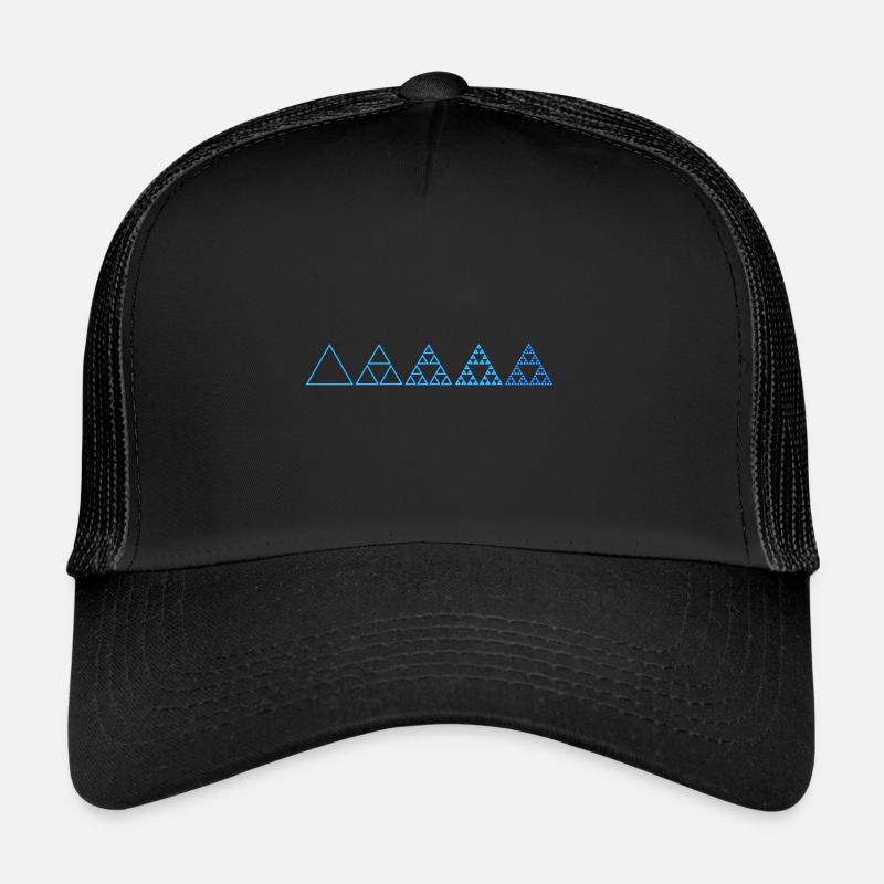 Math Sierpinski Triangle Fractal Geometry Sign Trucker Cap