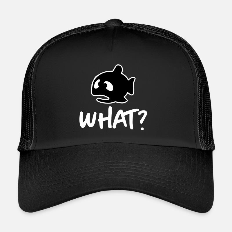 Qu’est-ce qu’il Fish Cartoon Casquette trucker 