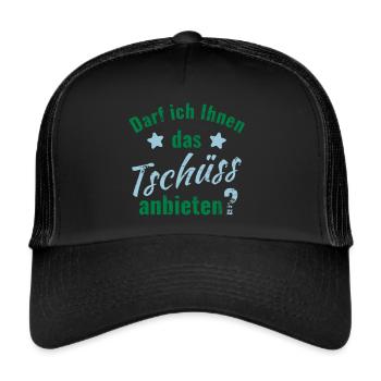 Puis-je leur offrir au revoir? - Casquette trucker  - noir/noir - Devant