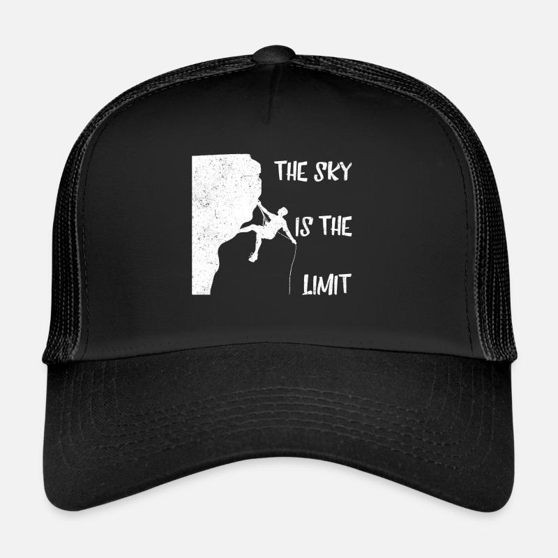 The Sky is the limit white - Trucker Cap - Schwarz/Schwarz