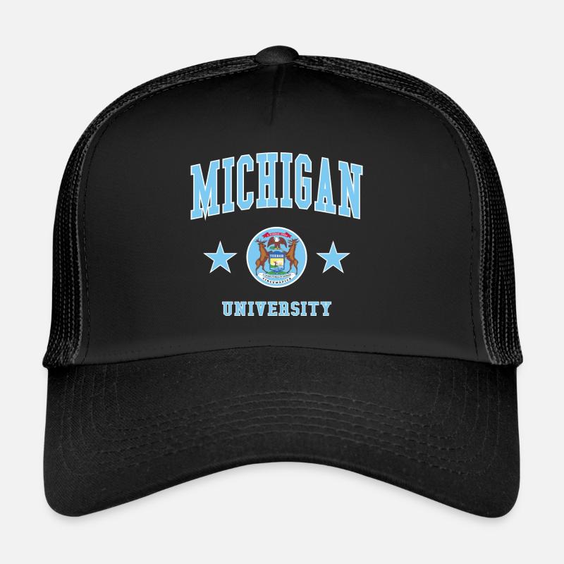 Michigan University - Trucker Cap - Schwarz/Schwarz