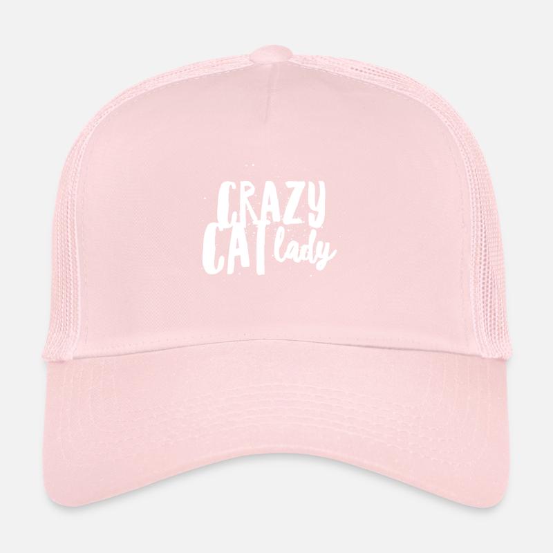 Fille folle d’amant drôle de chat de dame de chat Casquette trucker 