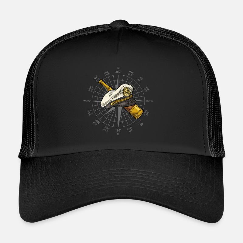Boussole de capitaine de la lunette Casquette trucker 