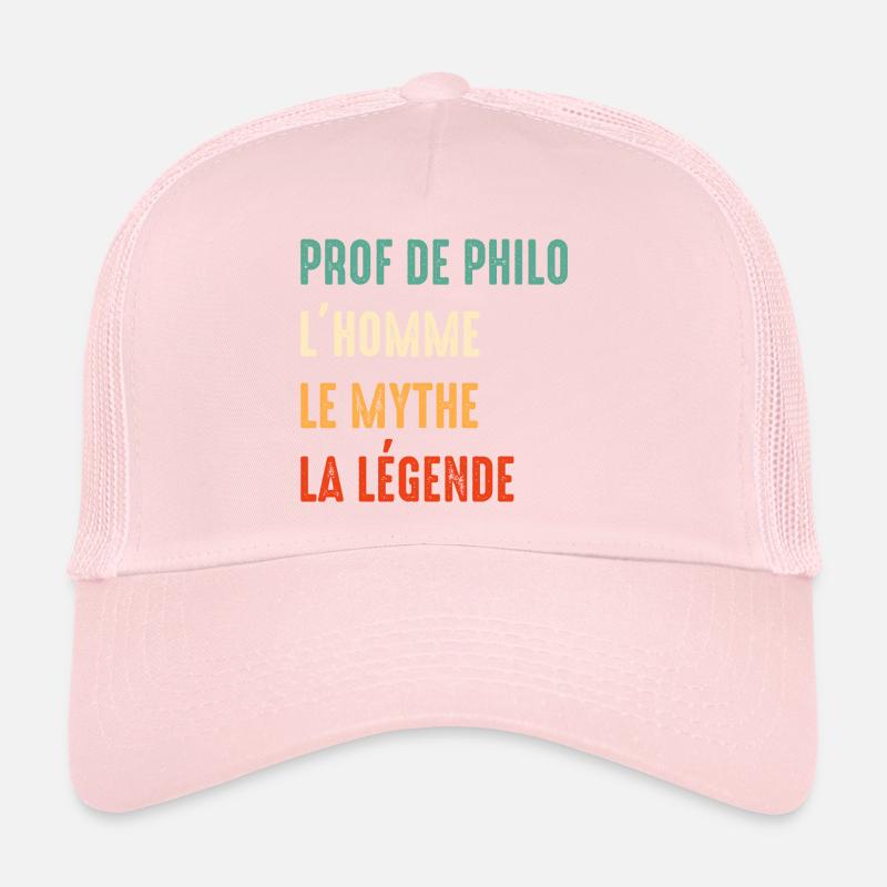 prof de philo la légende Casquette trucker 