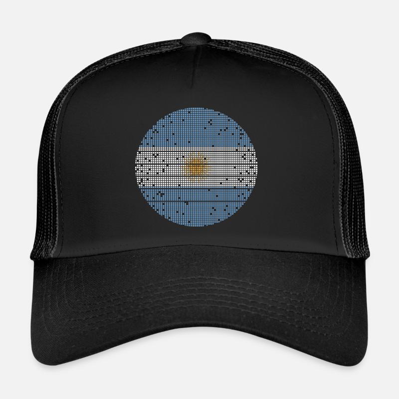 Argentine Drapeau Amérique du Sud Drapeau argentin Casquette trucker 