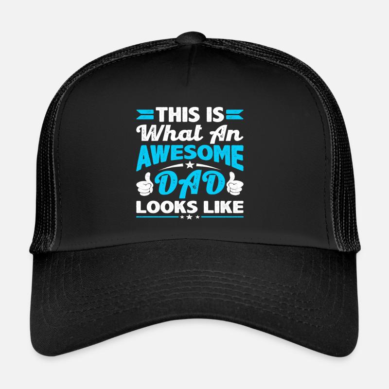 Awesome Dad Looks Like - Trucker Cap - black/black