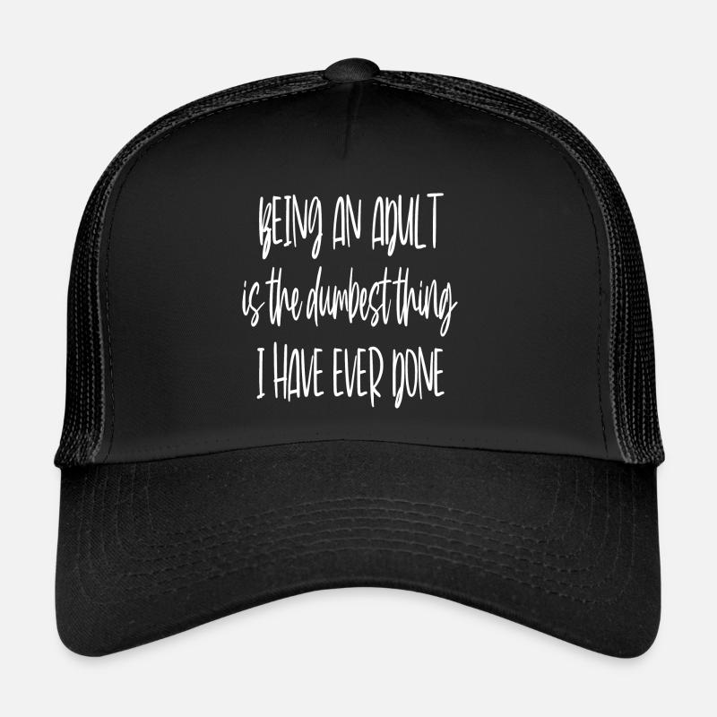 Ein Erwachsener sein Trucker Cap
