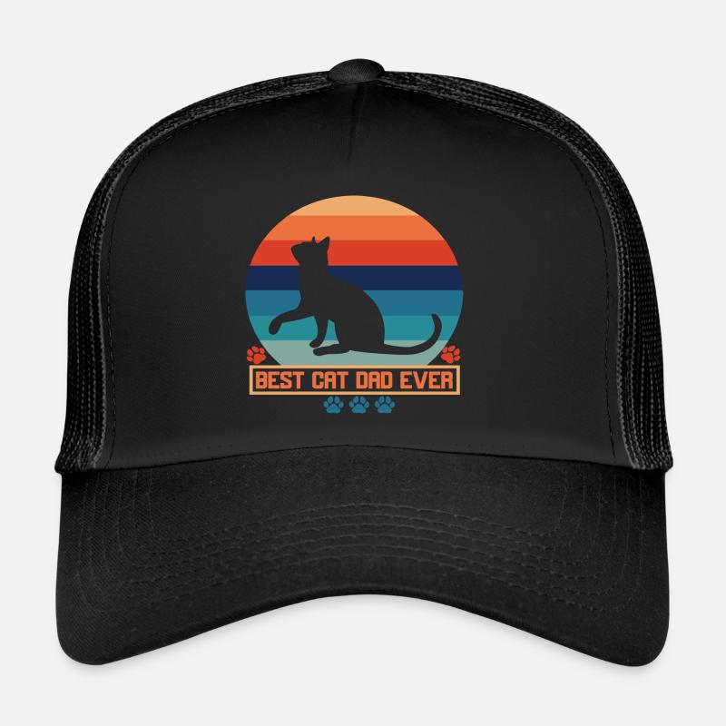 Beste Katze Papa aller Zeiten Beste Katze Papa Kätzchen Trucker Cap