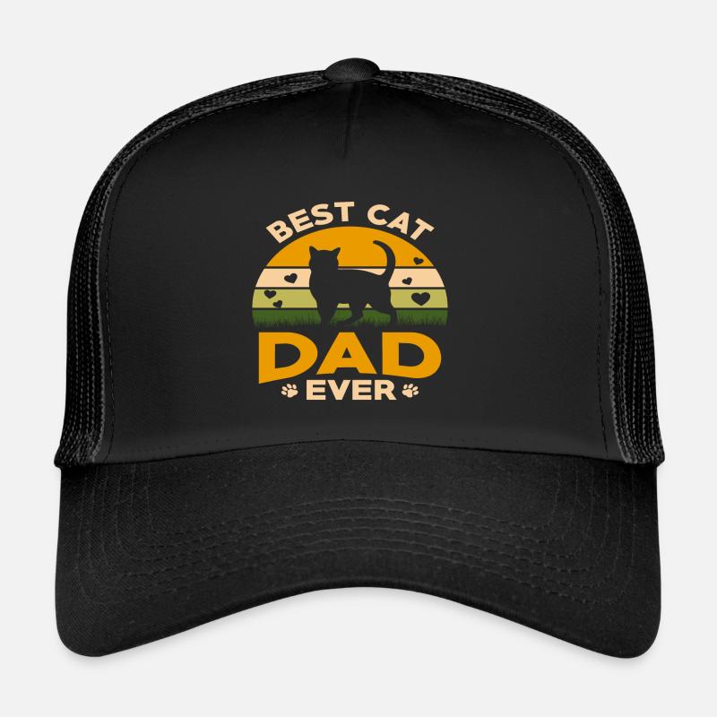 Beste Katze Papa aller Zeiten Beste Katze Papa Kätzchen Trucker Cap