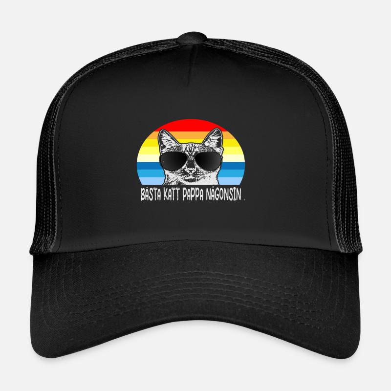 Beste Katze Papa aller Zeiten Beste Katze Papa Kätzchen Trucker Cap