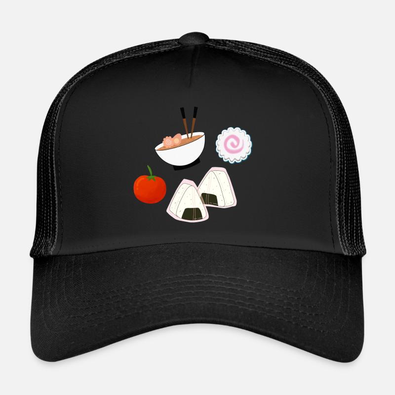 NaruSasu SasuNaru design mit Ramen, Onigiri Tomate Trucker Cap